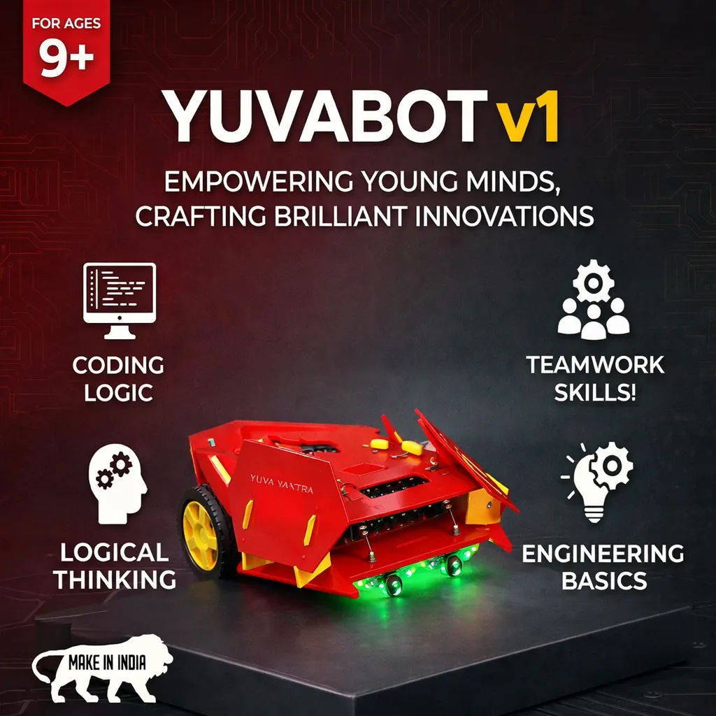 YUVABOT v1 DIY Robotics Kit for Kids 9+ by YuvaYantra
